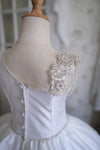 Christie Helene Custom Made Bead Applique Silk Gown Giselle