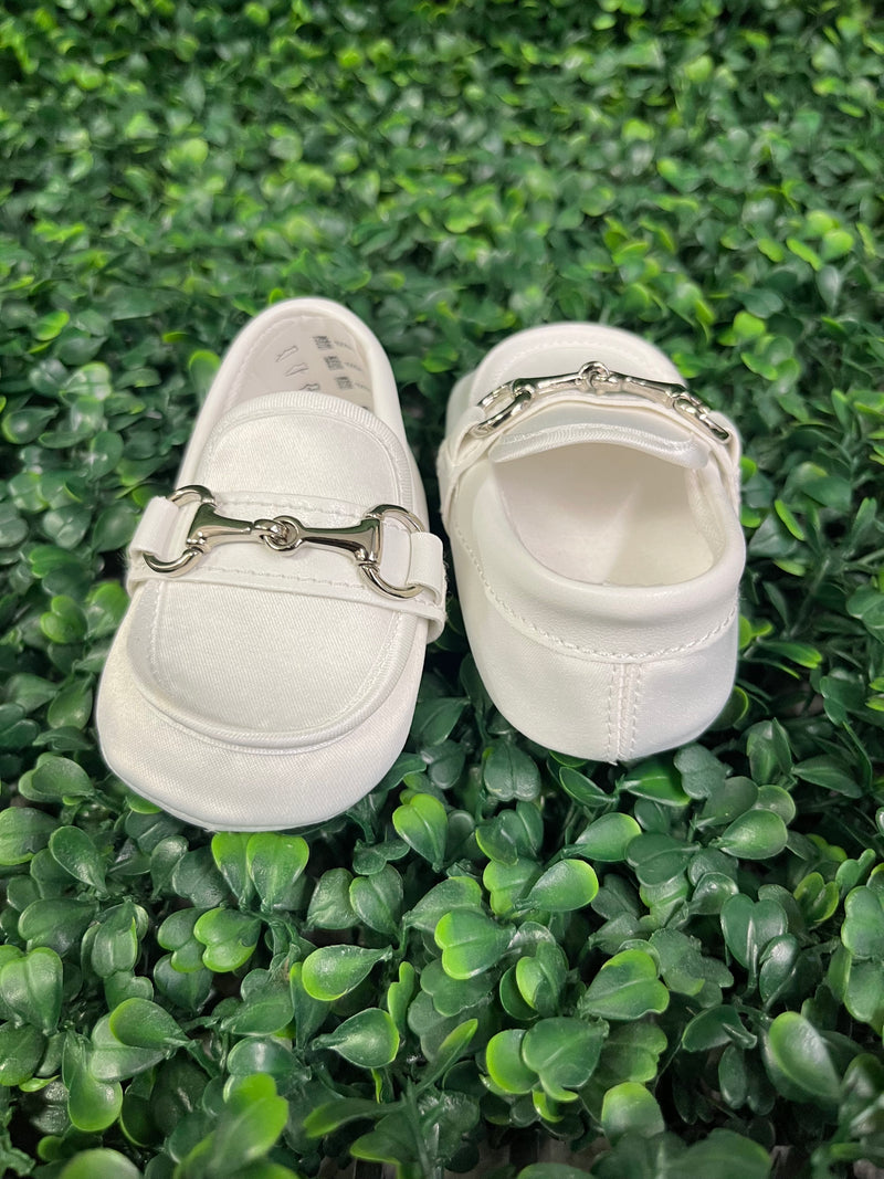 Michelina Bimbi Boys' Satin Loafer Christening Shoes 3759