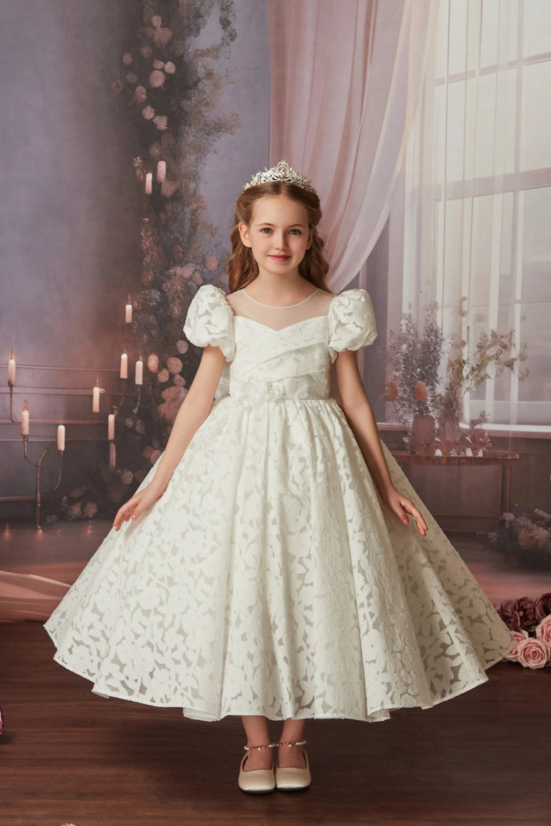 Princess Daliana Floral Lace Gown D24469