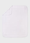 Mayoral Girls' White Cotton Baby Blanket