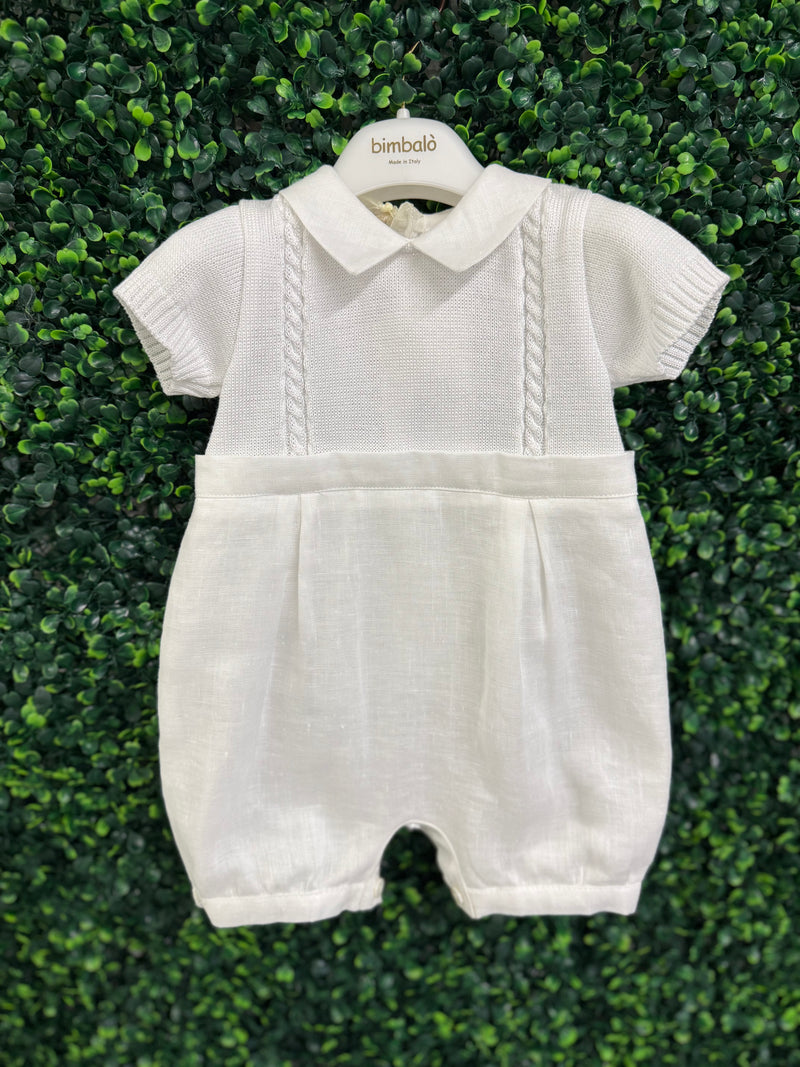 Bimbalo Boys' Linen and Knit Bris Outfit 5573