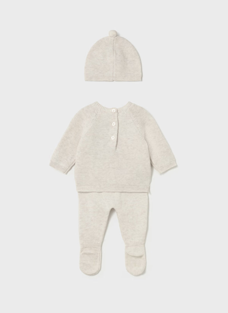 Mayoral Baby Neutral Knit Three Piece Outfit 2564