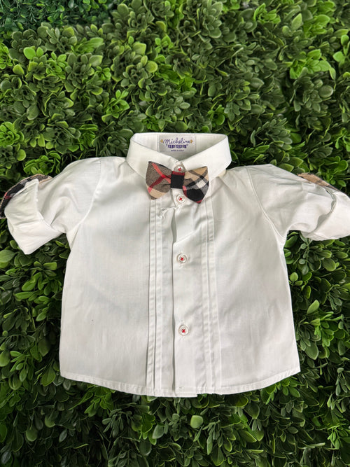 Michelina Bimbi Boys' Check Tartan Pants Three Piece Set