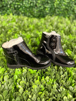 Mayoral Girls' Black Patent Leather Ankle Boot 46562