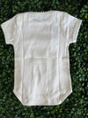 Girls Pina Cotton Short Sleeve Onesie with Cross