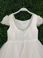 Teter Warm Satin Tiered Gown With Pearl Back Back SK20