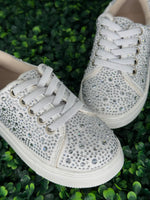 Girls’ Scattered Rhinestone Slip On Sneaker - 5149