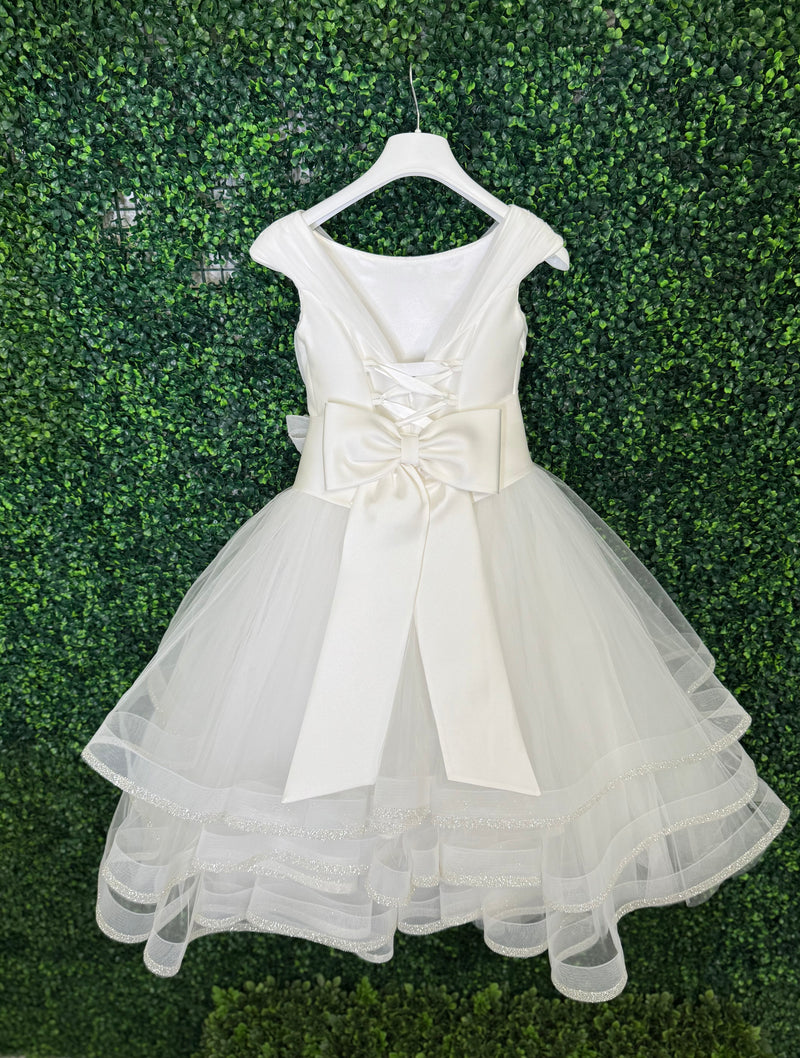 Michelina Bimbi Tiered Shimmer Gown J4213