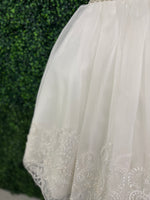 Nan & Jan Pearl and Lace Communion Gown - Luna
