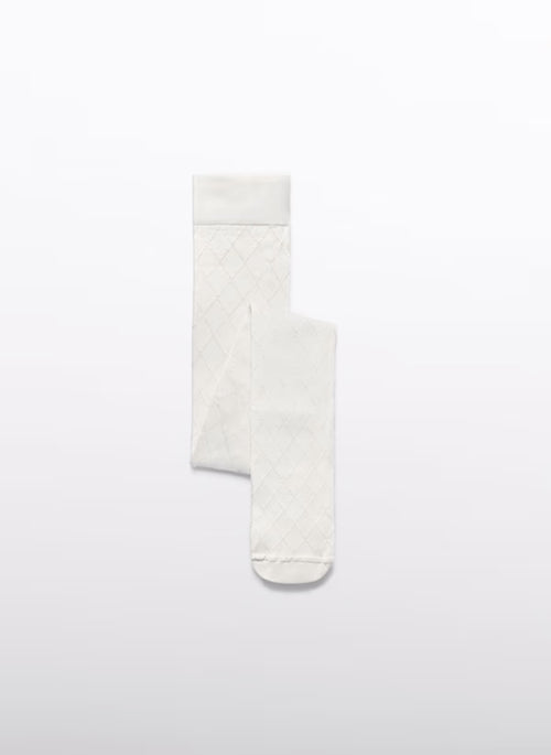 Abel & Lula Girls’ Diamond Jacquard Tights
