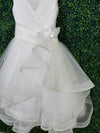 Michelina Bimbi Tiered Shimmer Gown J4213