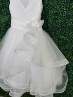 Michelina Bimbi Tiered Shimmer Gown J4213