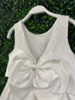 Teter Warm Satin Box Pleat Gown With Bow Back MK12