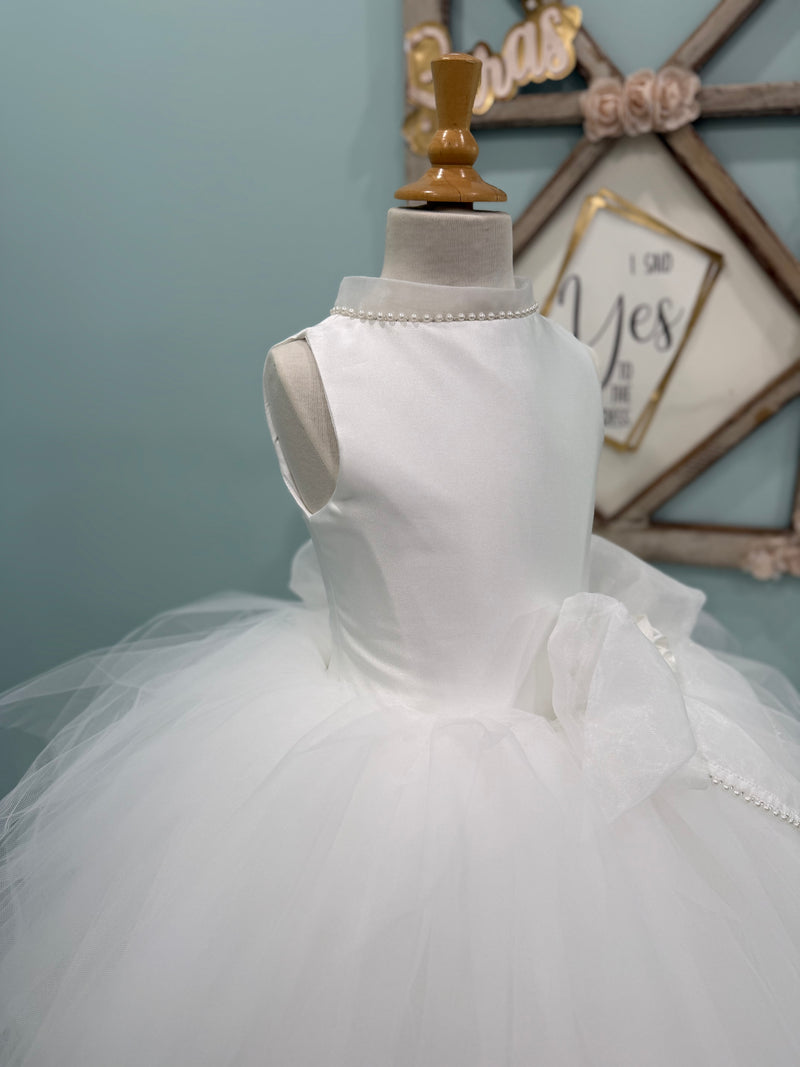 Piccolo Bacio Couture Mikado Tulle Tiered Gown Joan