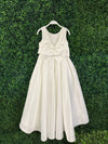 Teter Warm Satin Box Pleat Gown With Bow Back MK12