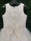 Nan & Jan Diamond White Embroidered Gown 32052 - Sample Sale