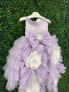 Dolce Bambini Lilac and Pearl Tulle Gown