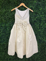 Piccolo Baccio Silk and Lace Communion Gown Faith - Sample Sale