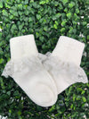 Girls’ Christening Ruffle Short Socks