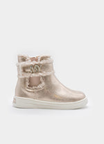 Mayoral Girls' Champagne Faux Fur Lined Ankle Boot 44573