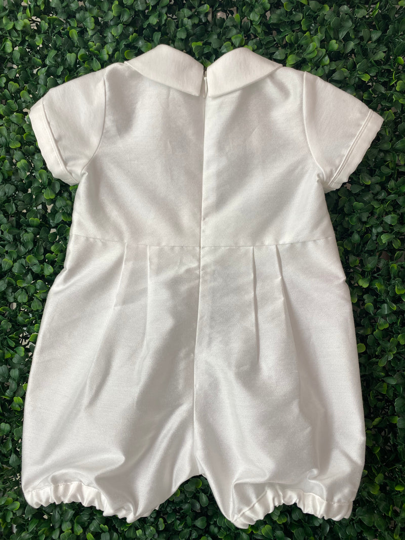 Bimbalo’ Boys' White Silk Romper