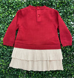 Mayoral Girls' Red Knit Reindeer Holiday Dress 2911