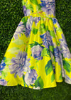 Sara's Exclusive! Michelina Bimbi Yellow and Lavender Floral Party Dress