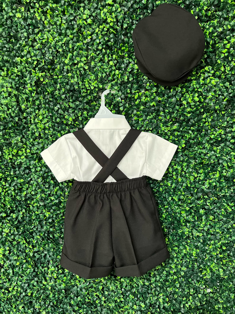 Lito Boys' White and Black Bowtie Outfit 850