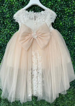 Dolce Bambini Blush Sequin Lace Tulle Gown 9703