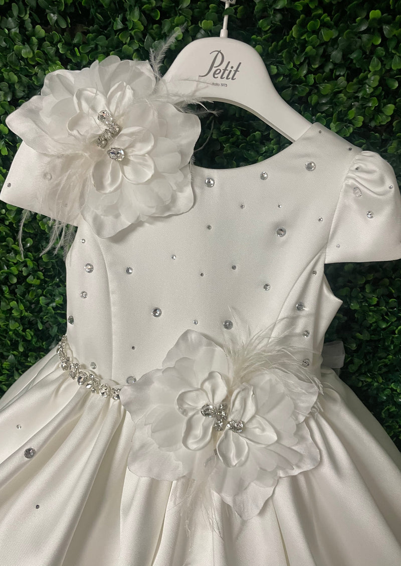 Sara's Exclusive! Michelina Bimbi Mikado Tulle Communion Dress