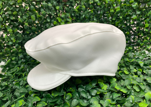 Boys' White Viscose Cap