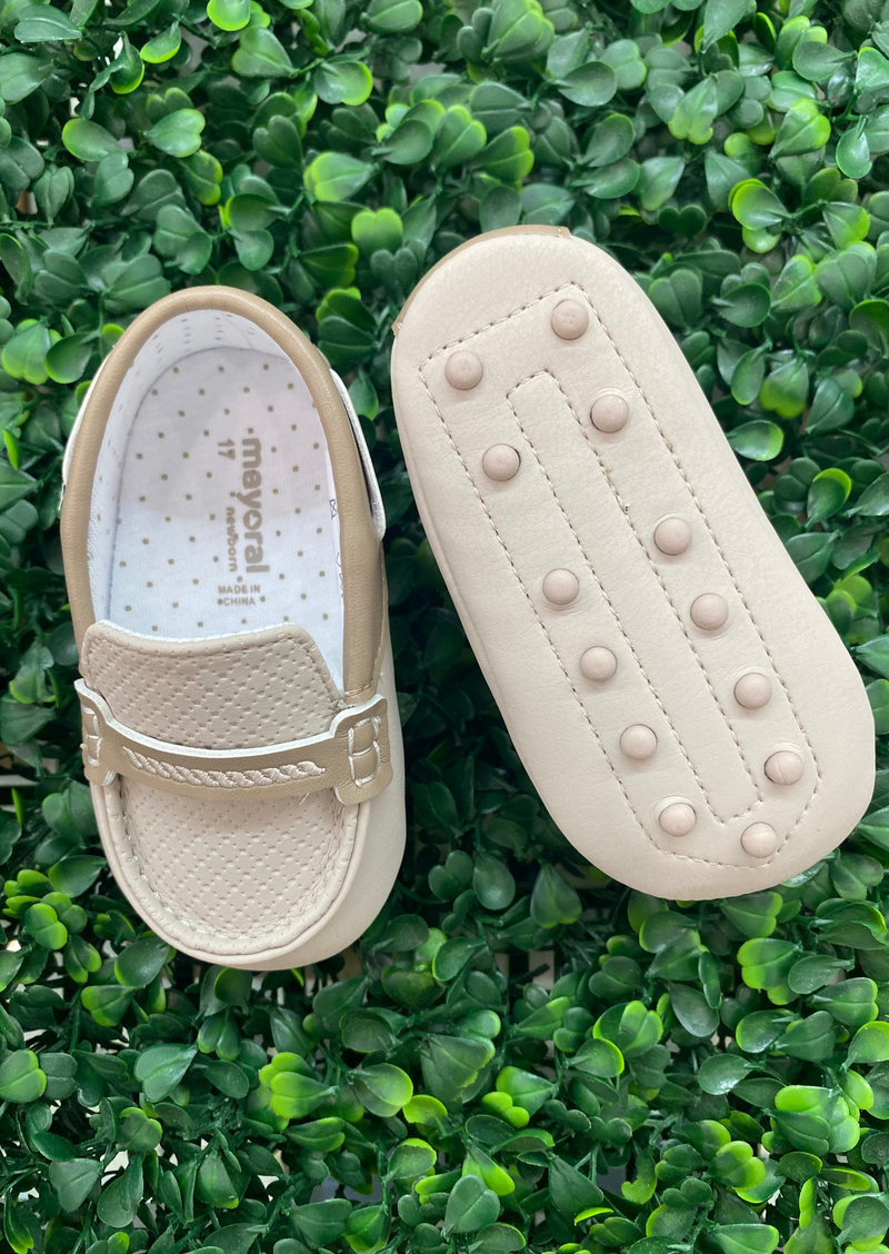 Mayoral Boys' Beige Boat Shoe