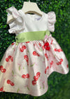 Sara's Exclusive! Michelina Bimbi Cherry Satin Print Party Dress