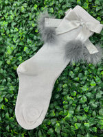 Meia Pia Lurex Girls' Knit Knee Socks