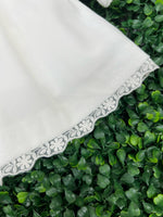 Mayoral Velvet White Bow Applique Dress 2854