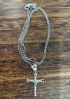 Sara’s 14K White Gold Crucifix Necklace