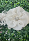 Accessories by Adriana Organza Flower with Metallic Lace Headband HB196