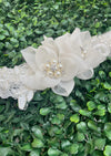 Accessories by Adriana Organza and Pearl Flower Headband HB126S