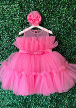 Tha Designs Pink Tulle Girls' Party Dress