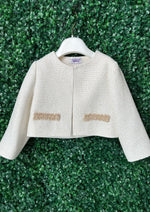 Made in Italy! Michelina Bimbi Girls' Couture Tweed Dress and Bolero Set
