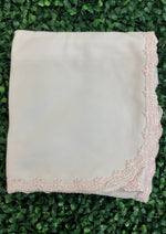 Sippy Baby Pink Pima Cotton 3pc Crochet Trim Set