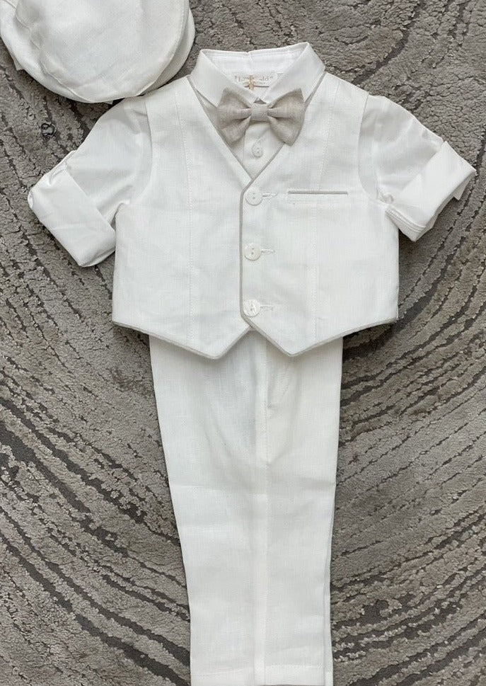 Boys Linen Christening Outfit