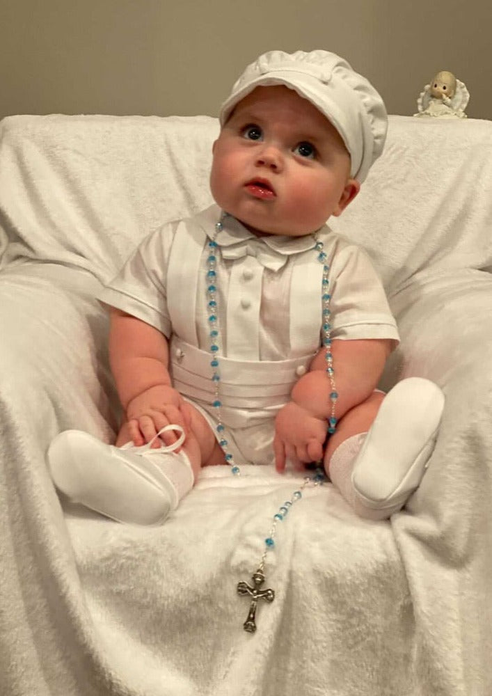 Piccolo Bacio Renzo Shorts Boys' Cotton Baptism Outfit