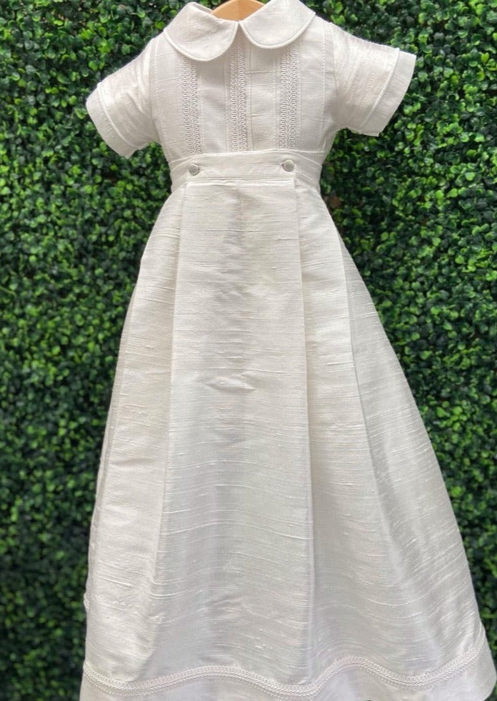 Piccolo Bacio Boys' Christening Convertible Gown Little Prince 6 Months / Off White Piccolo Bacio Boys' Christening Convertible Gown Little Prince 6 Months / Off White