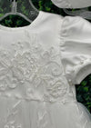 Princess Daliana Embroidered and Pearl Christening Short Gown -Y2051U