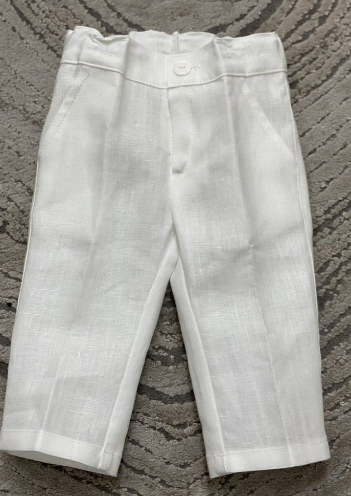 Buy Boys Trouser White Chino Trousers -White Online at Best Price |  Mothercare