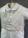 Piccolo Bacio Gerry Boys' Baptism Outfit With Jacquard Vest