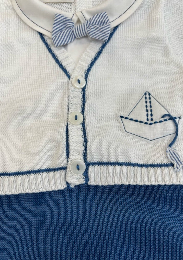 Bimbalo Cotton Knit 5 Pc Outfit Yacht Applique