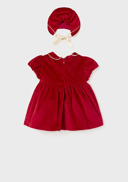 Mayoral Girl’s Red Velvet Dress