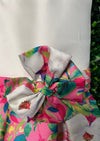 Abel & Lula Girls’ Strawberry Floral Mikado Print Dress 5051